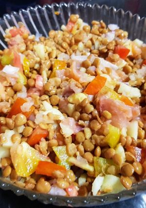Foto principal de Ensalada de lentejas y salmón ahumado