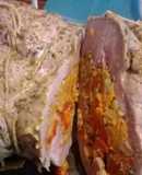 Tapa de asado arrollada y rellena