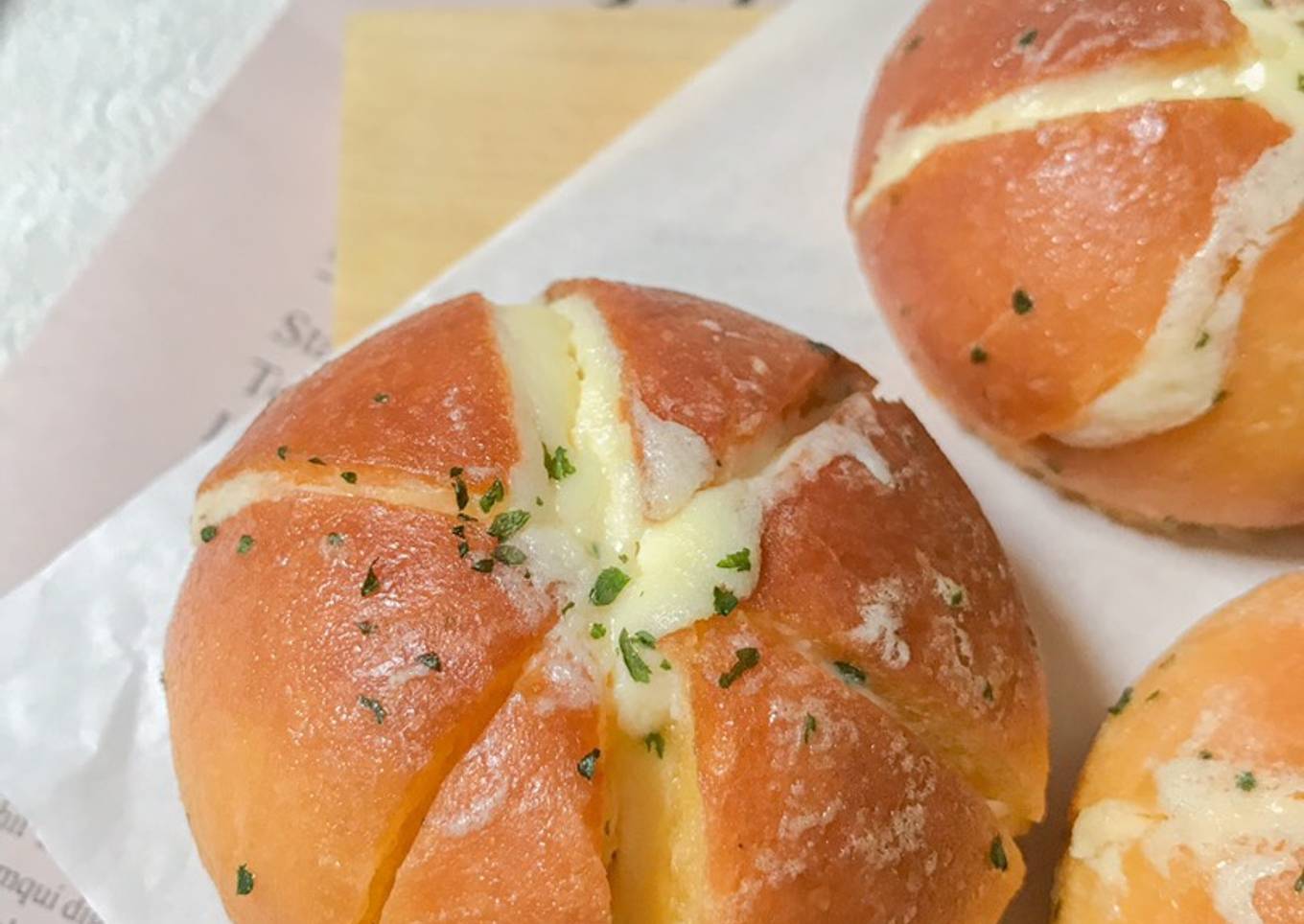 Mini korean Cream Cheese Garlic Bread