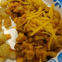 A picture of Easy Salsa Beef Skillet.