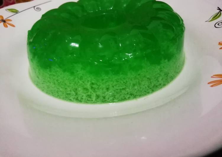 Resep Agar-agar pandan hijau lumut Anti Gagal