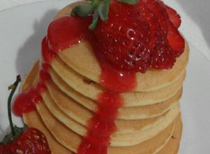 صورة لوصفة بان كيك (Pan kake)