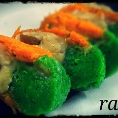 Tricolour Sevai Swiss Roll A picture of Tricolour Sevai Swiss Roll.