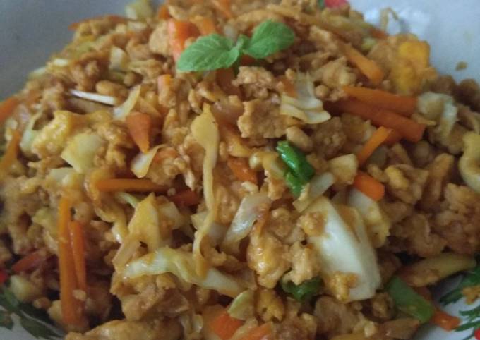 Wajib coba! Bagaimana cara buat Menu tanggal tua simple (telur sayur orak arik)  sempurna