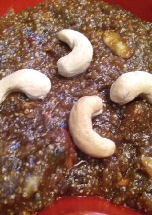 A picture of Daliya Atta Halwa.
