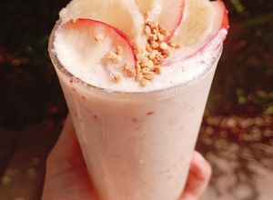 รูปของ รากบัวหิมะ แอปเปิ้ล โยเกิร์ต Snow Lotus 🍎 Kefir Yogurt Smoothie