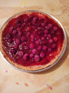 Una foto de Kuchen de frambuesa