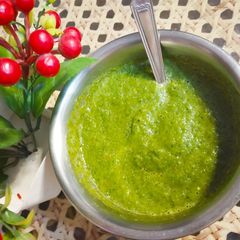 Mint Coriander chutney A picture of Mint Coriander chutney.
