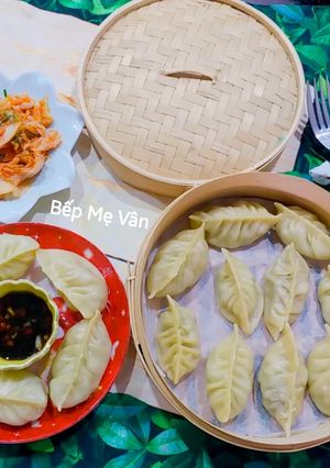 Hình của món Bánh Mandu Hấp Nhân Tôm Thịt.
