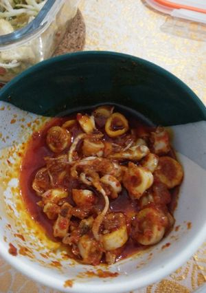 Foto resep Cumi asin balado