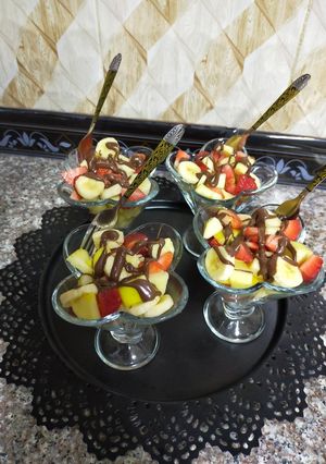 صورة لوصفة سلطه الفواكه لذيذه 😋😋