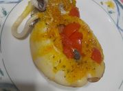 Una foto di seppia al forno