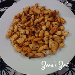 A picture of Oven Roasted White Lima or Butter Beans.