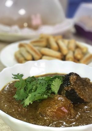 صورة لوصفة صالونة الباذنجان الهنديه 🔥👏🏼