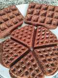 Gofres de Cacao sin gluten en el Microondas con moldes de silicona o en Gofreras