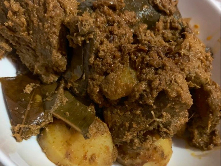 Resep Rendang daging 🤤🥩🥔 yang Bikin Ngiler