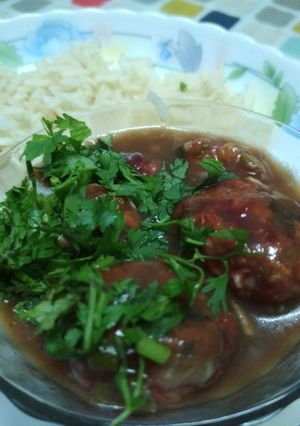 A picture of Roasted vegetable Manchurian.