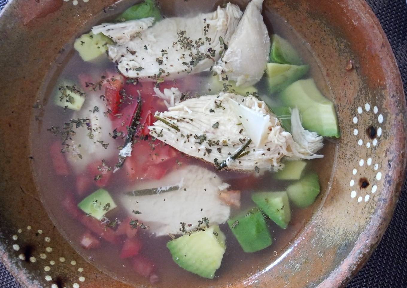 Caldo de pollo fit 🐣🐤