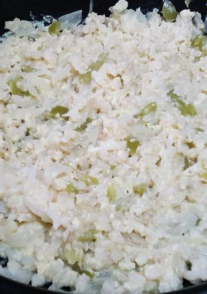 Una foto de Revuelto de arroz integral