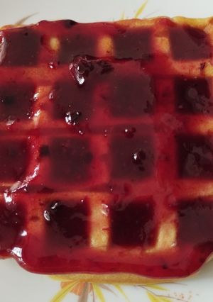 Una foto de Waffles sin azúcar