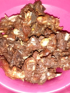 A picture of Fried Ram Meat.