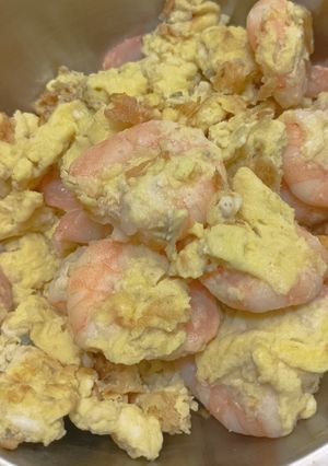 蝦仁炒蛋 的食譜成品照片
