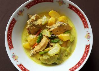 Resep Baru Opor Ayam Labu Kentang Praktis Enak