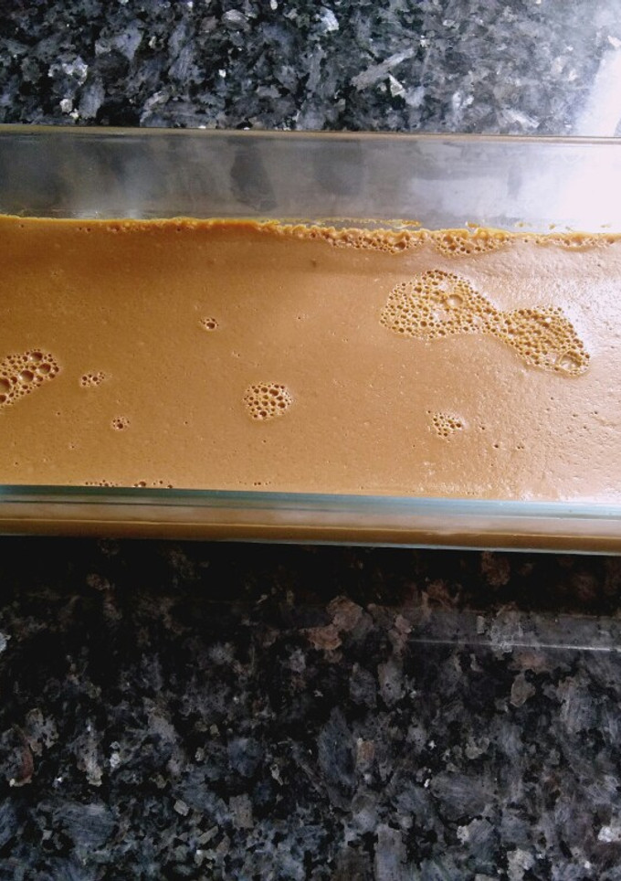 Una foto de Flan de café