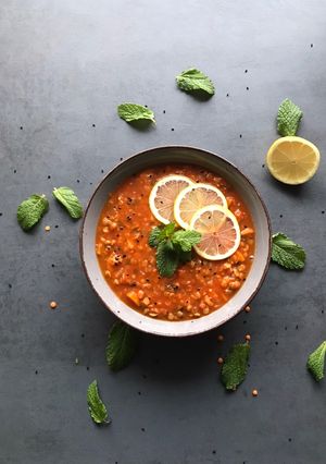 Rote Linsen Suppe Rezepthauptbild