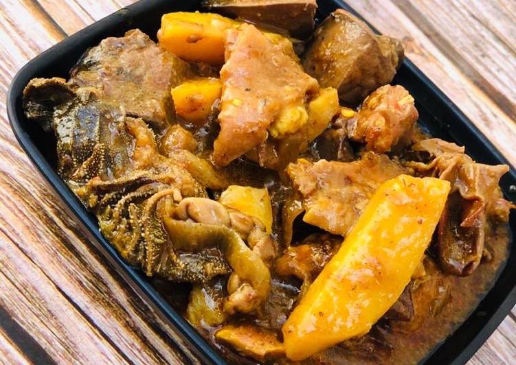 Recipe of Yummy Assorted and Ram meat pepper soup