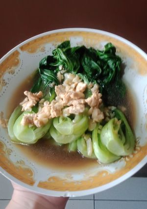 Foto resep Pokcoi ayam bawang
