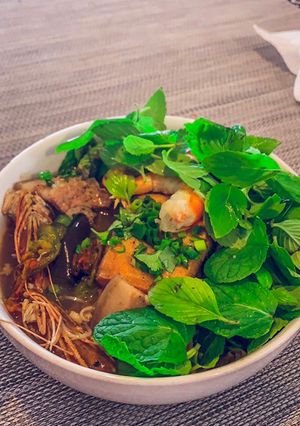 Hình của món Bún mắm miền Tây.