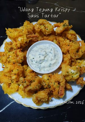 Foto resep Udang Tepung Crispy Saus Tartar