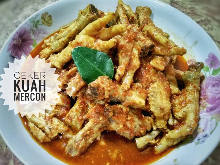 Cara Gampang Membikin Resep Ceker kuah mercon yang Menggugah Selera Anti Ribet, Uenak Banget