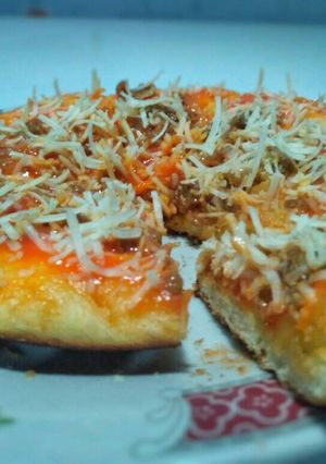 Foto resep Pizza Teflon + Daging Bolognese Homemade-No Timbangan-StepbyStep