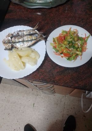 Foto principal de Sardinas maceradas y asadas en freidora de aire