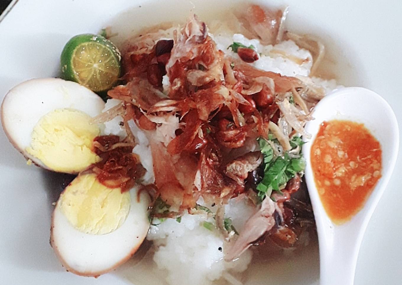 Bubur Ayam Kuah Sop (ala Pontianak Kalbar)