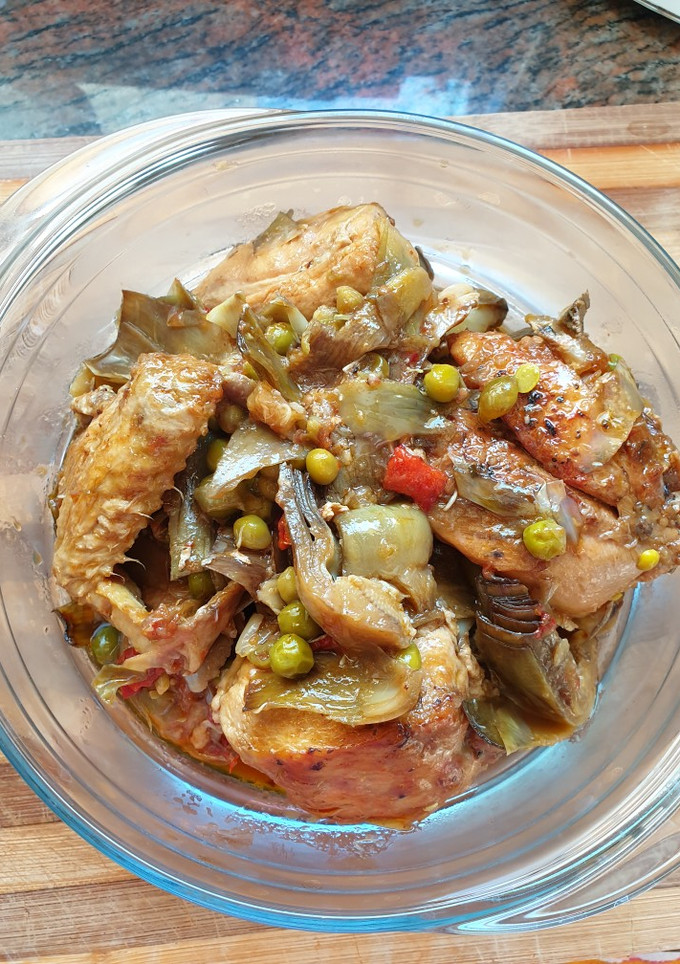 Una foto de Pollo con verduras (estilo abuelas)