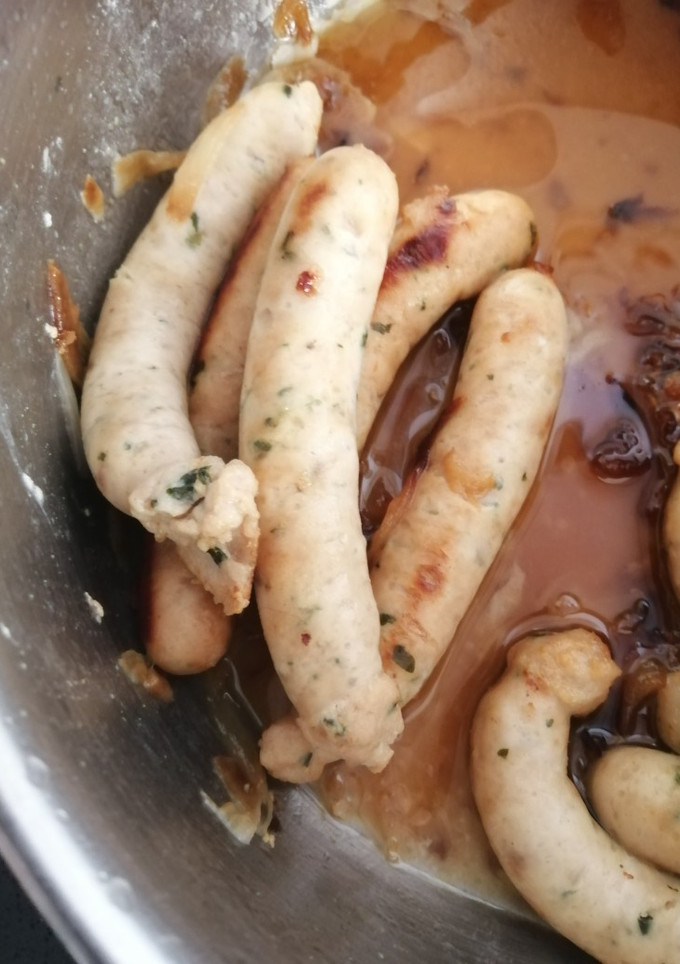 Una foto de Salchichas al vino