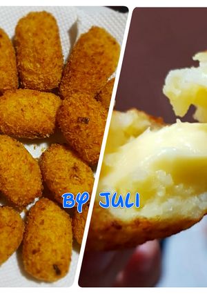Foto resep Cheesy Potato Rice Balls