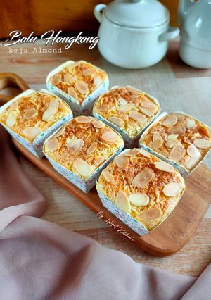 Foto resep Bolu Hongkong Keju Almond