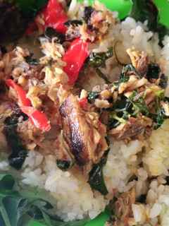 Foto resep Nasi bakar, ikan tongkol suwir kemangi