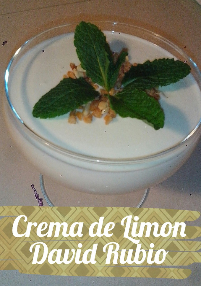 Una foto de Crema de limón