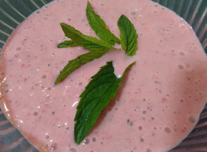 Фото Клубничный  коктейль  на завтрак🍓.