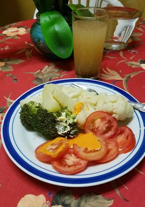 Una foto de Verduras al vapor