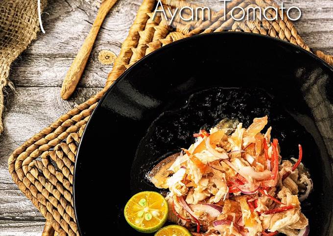 Resipi Menu Diet Kerabu Ayam Tomato Oleh Kamekmizah Cookpad