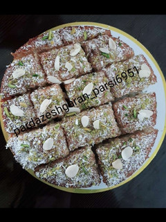 عکسی از دستور کیک باقلوا