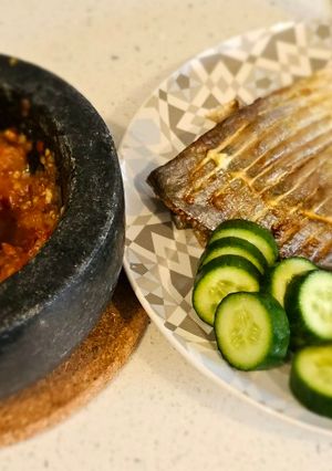 Foto resep Grilled Fish Air Fryer with Sambal Tomat