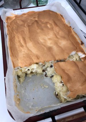 O poză a rețetei Budincă de macaroane cu brânză de vacă.