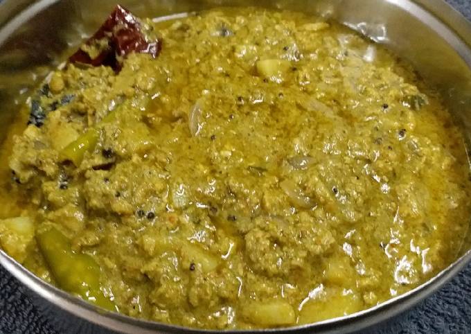 Recipe of Ultimate Green Masala Chicken Mince Curry
